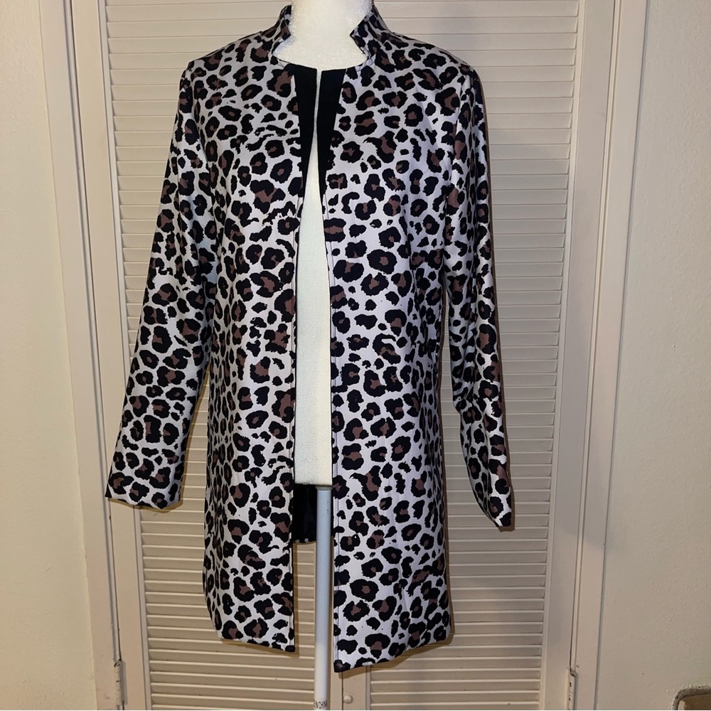 Animal print blazer